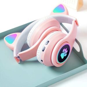 Wireless Cat Led Headphones