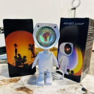 Astronaut Sunset Lamp – USB LED Projection Light