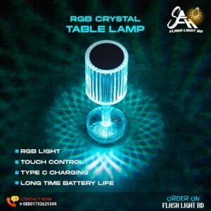 Crystal Table Lamp RGB Color Changing Night Lights