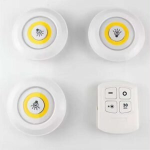 LED Cabinet Light with Remote Control – Set of 3